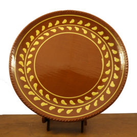 Redware Laurel Platter by Henderson's Redware