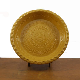 Yellow Ware Pie Plate by Henderson's Redware