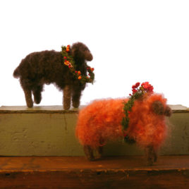 Felted Ewe Sculptures