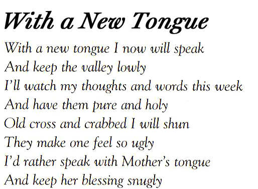 Lyrics - With a New Tongue