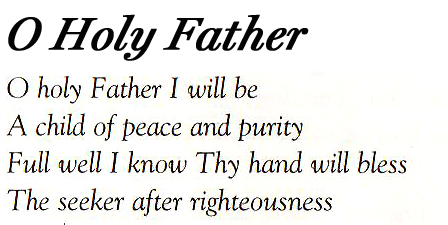Lyrics - O Holy Father