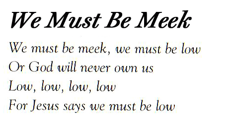 Lyrics - We Must be Meek