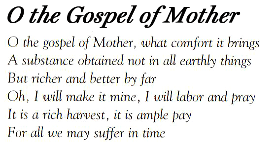 Lyrics - The Gospel of Mother