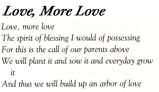 Lyrics - Love, More Love