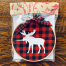 Buffalo Plaid Moose Ornament by FloDo Designs