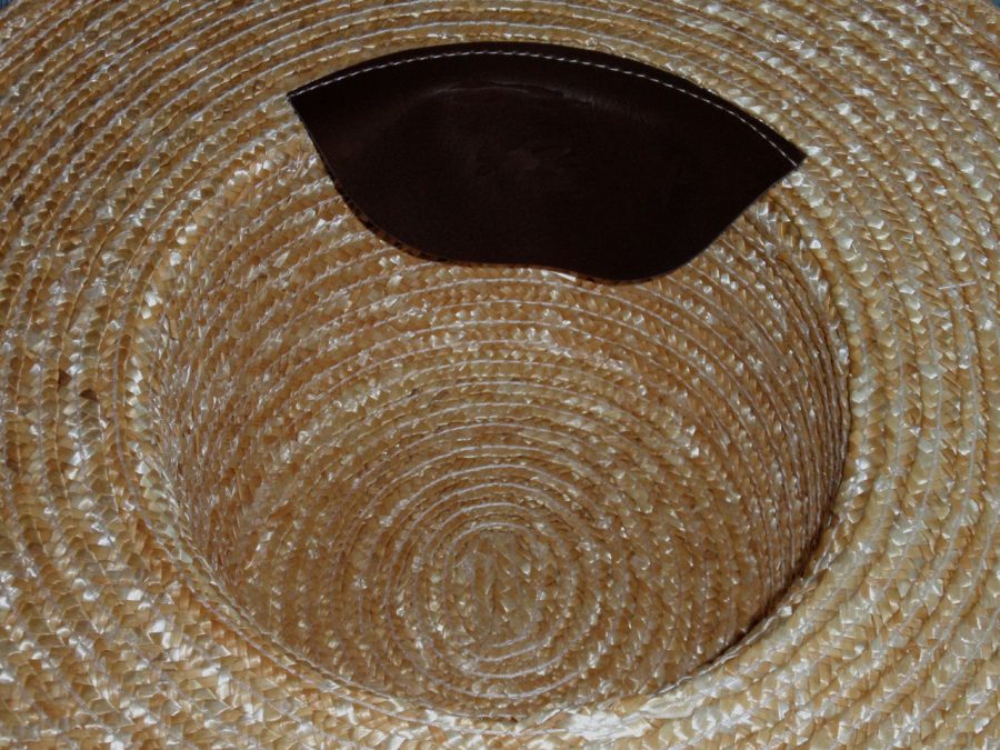 Amish Straw Hat Interior