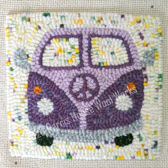 Rug Hooking with Parris House Wool Works Workshop - Microbus