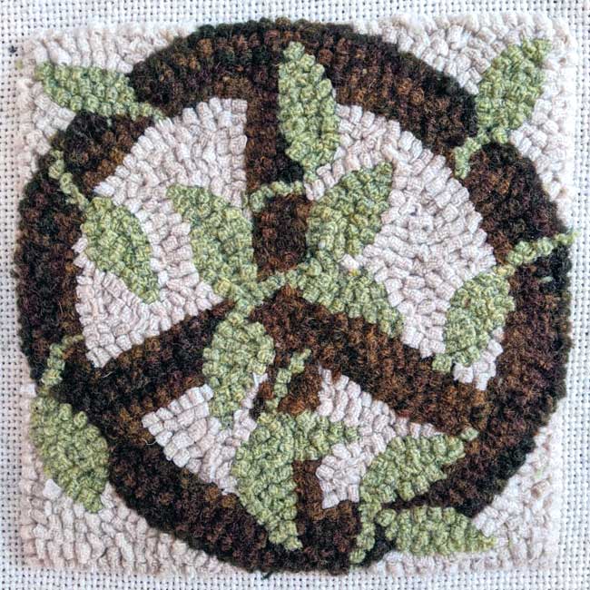 Rug Hooking with Parris House Wool Works Workshop - Peace Vine