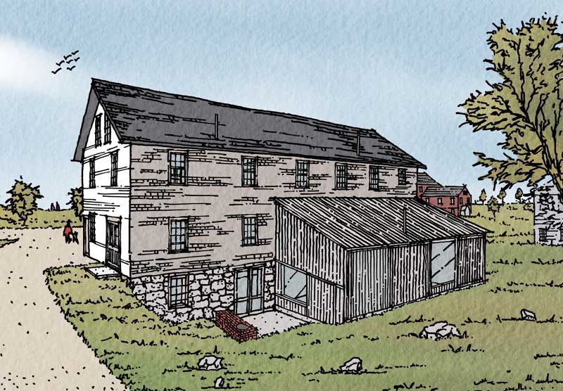 Shaker Village Herb House Capital Campaign – Plaza Rendering