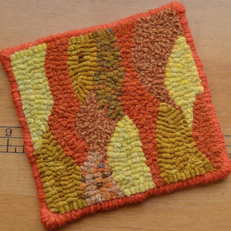 Maine Mountains Abstract Rug Hooking Pattern by Parris House Wool Works