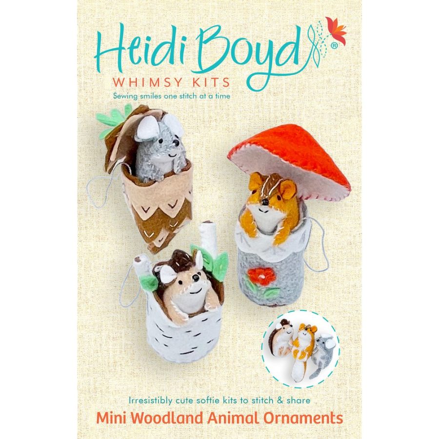 Heidi Boyd Whimsy Kit- Stitched Felt Woodland Ornaments