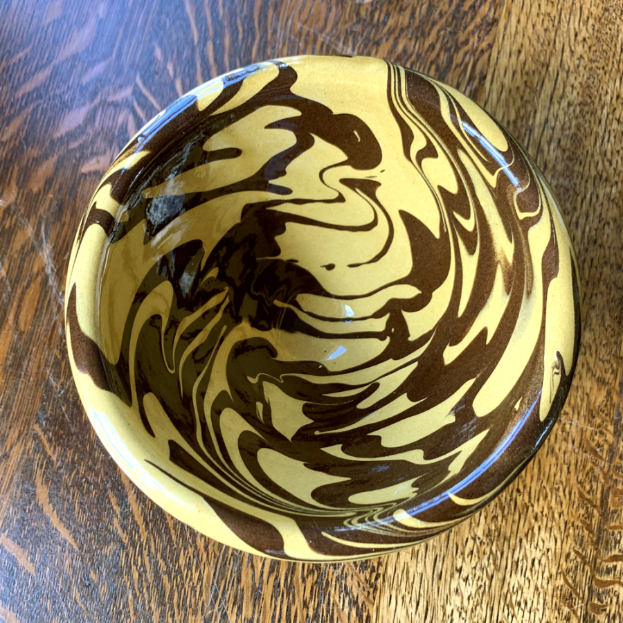 Redware Marbled Bowl by Henderson's Redware