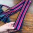 Cotton Hand Woven Belt with Leather Tassels by Susy Perrine