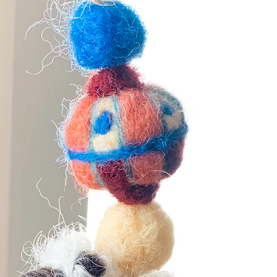 Needle Felted Garland by Betsey Leslie