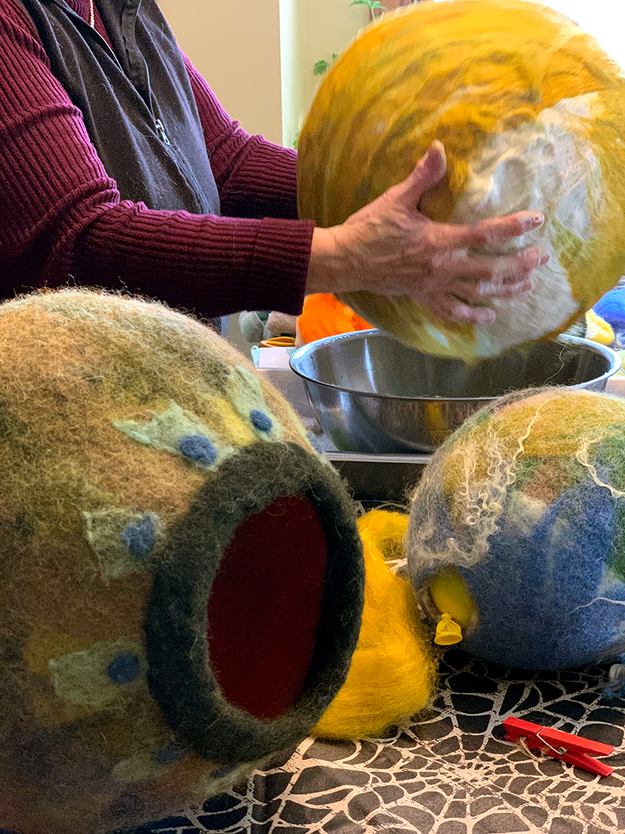 Wet Felted Pet Pod Workshop by Betsey Leslie at Shaker Village Wet Felted Pet Pod Workshop by Betsey Leslie at Shaker Village