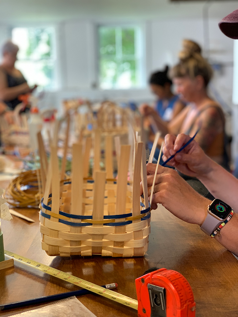 Market Basket Workshop with Kathryn Polletto of Kennebunk Basketry at Shaker Village