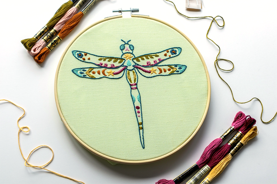 Dragonfly - Bugbroidery Workshop with Gabrielle Stratmann at Shaker Village