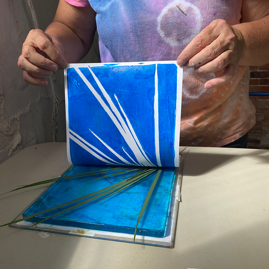Gel Printing from the Shakers' Garden with Bonnie Faulkner at Shaker Village