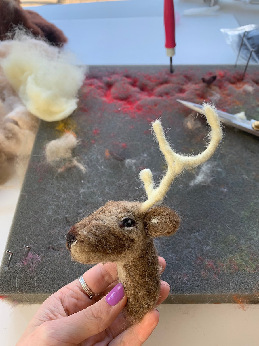 Oh Deer! Needle Felted Taxidermy Workshop with Gabrielle Stratmann at Shaker Village