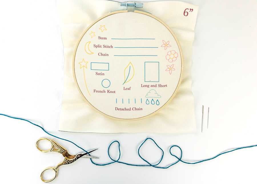 Stitch Sampler Embroidery Workshop with Gabrielle Stratmann at Shaker Village