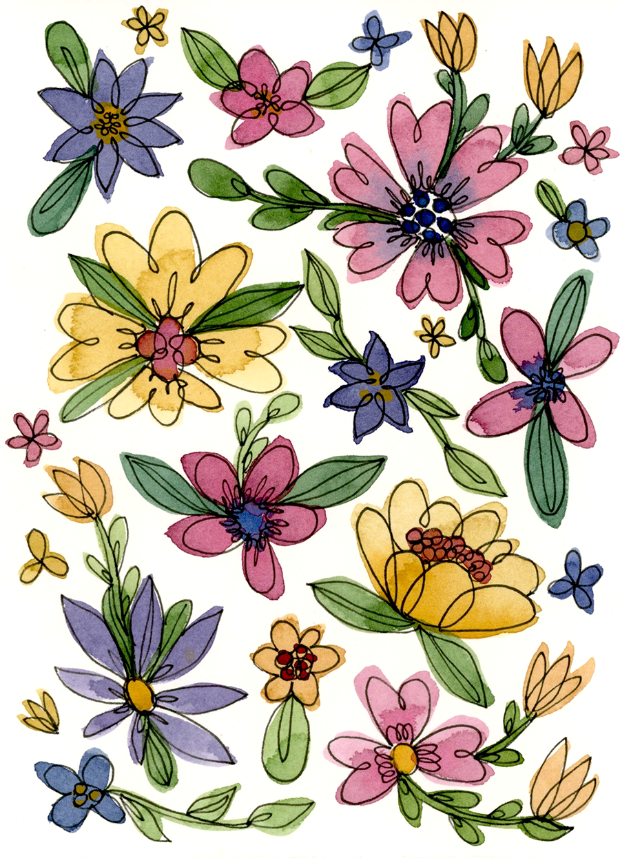 Watercolor Florals Made Simple Workshop with Gabrielle Stratmann at Shaker Village