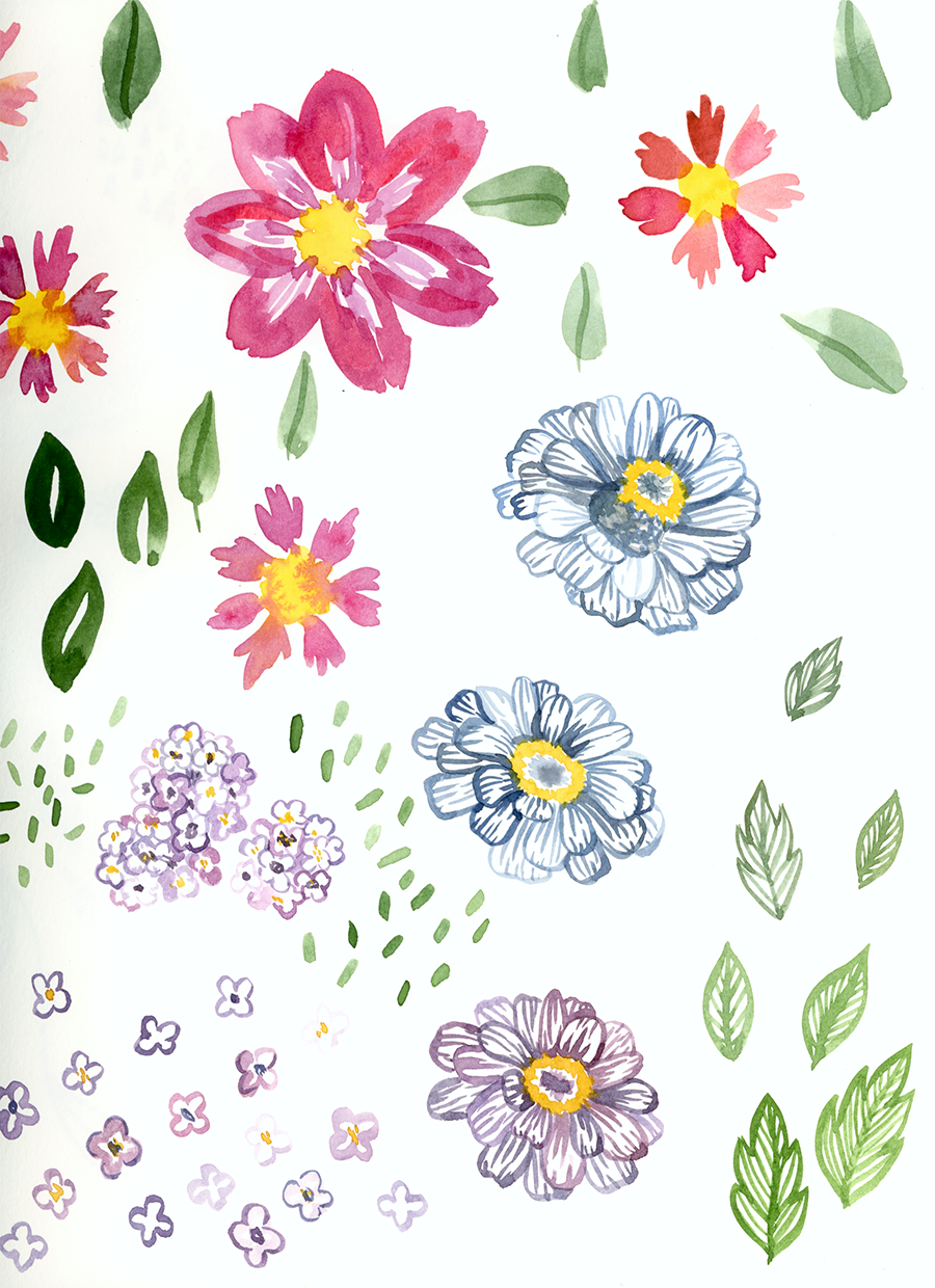 Watercolor Florals Made Simple Workshop with Gabrielle Stratmann at Shaker Village