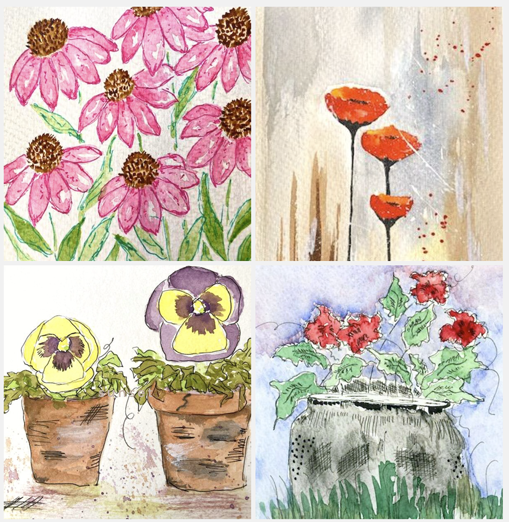 Watercolor Workshop Series- Whimsical Blooms with Kathleen Gerdes at Shaker Village