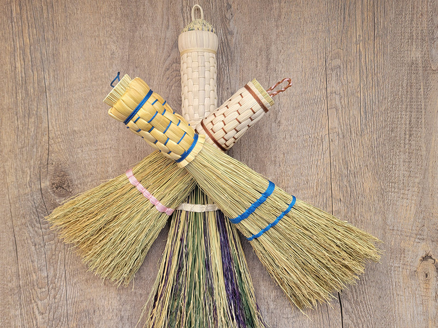 Stitched and Woven Whisk Broom Workshop at Shaker Village with Redmond Philbert