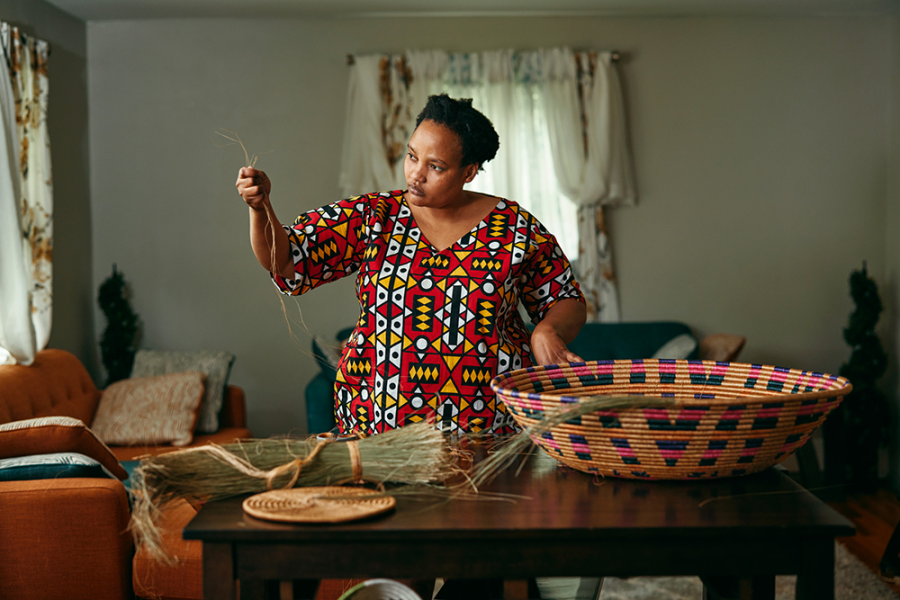 Ange Muhorakeye, photo from Maine Craft Association