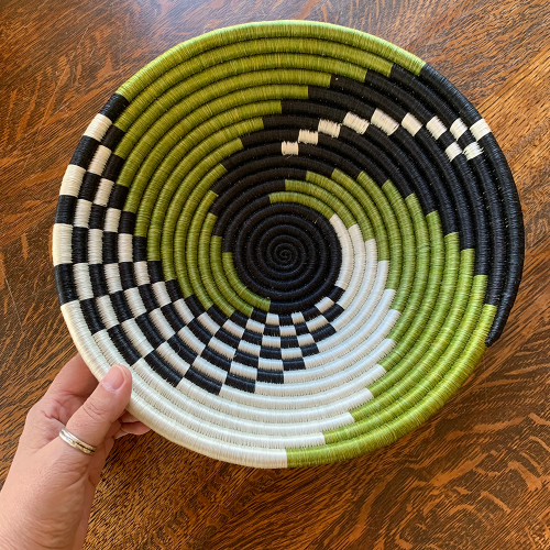 Spiral Bowl Hand woven by Ange Muhorakeye