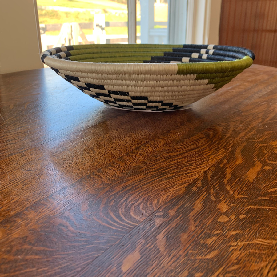 Spiral Bowl Hand woven by Ange Muhorakeye