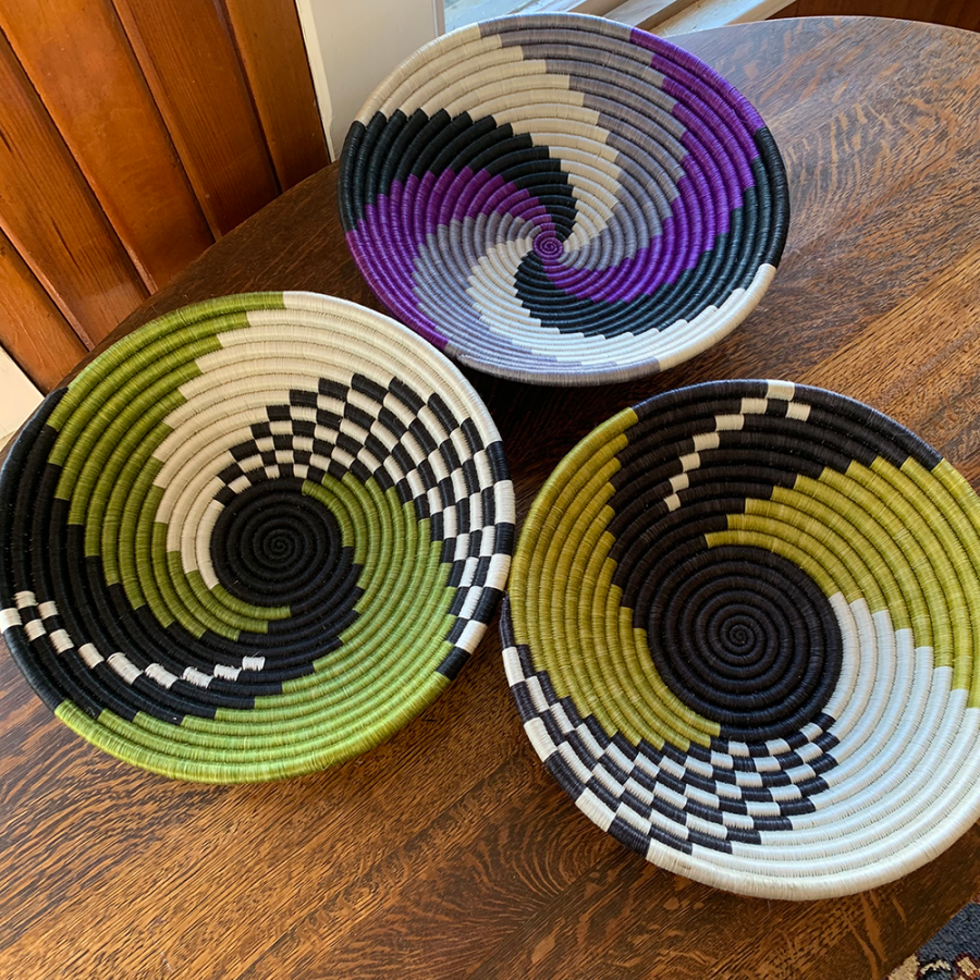 Spiral Bowls Hand woven by Ange Muhorakeye