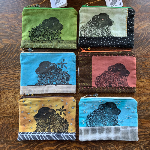 Sheep Pouches by Bonnie Falkner for Shaker Village