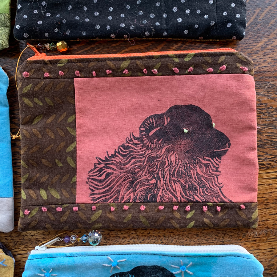 Sheep Pouch by Bonnie Falkner for Shaker Village