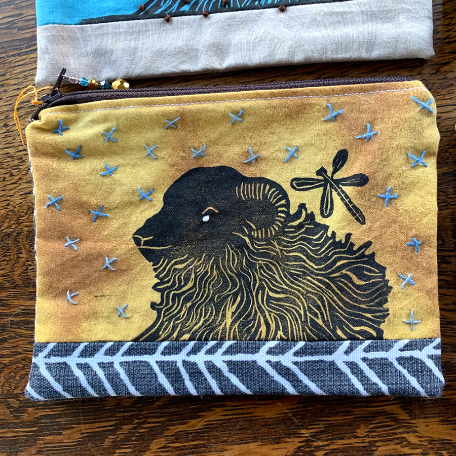 Sheep Pouch by Bonnie Falkner for Shaker Village