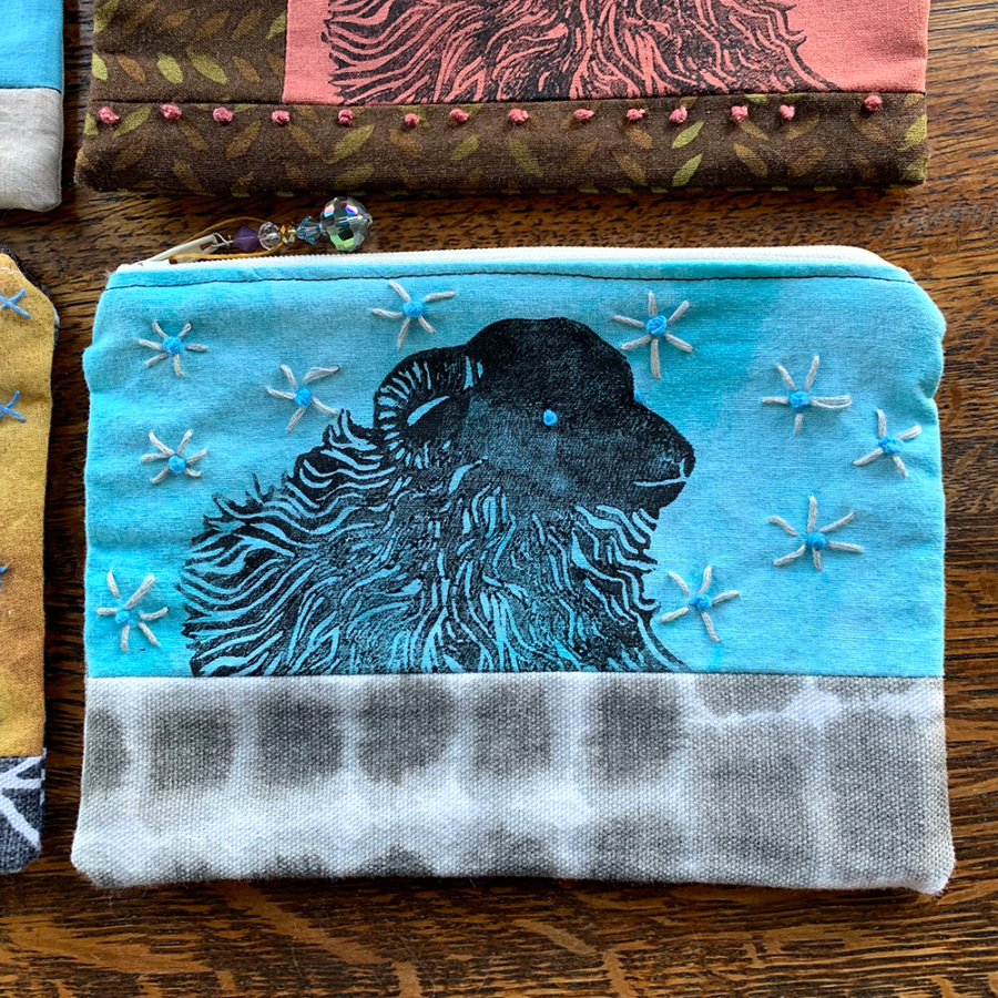 Sheep Pouch by Bonnie Falkner for Shaker Village