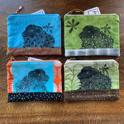 Sheep Pouches by Bonnie Falkner for Shaker Village
