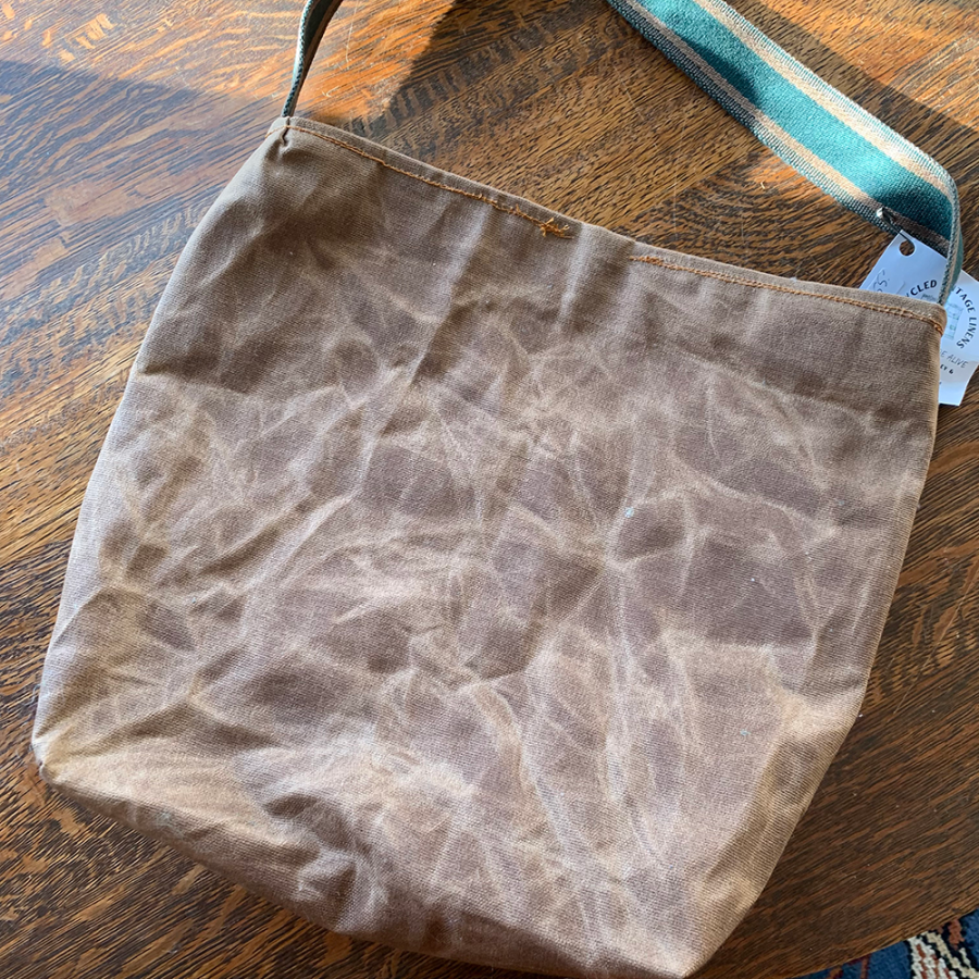 Waxed Canvas Crossbody Bag by Brian Braley