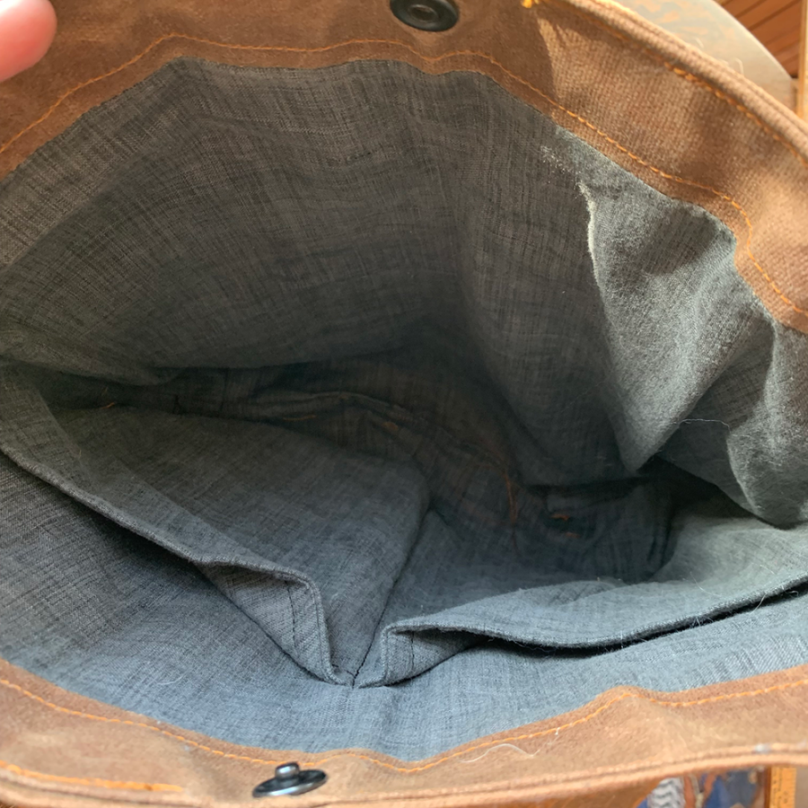 Waxed Canvas Crossbody Bag by Brian Braley