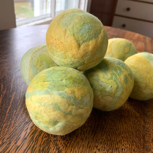 Wool felted soap ball by Ewes to You, Betsey Leslie