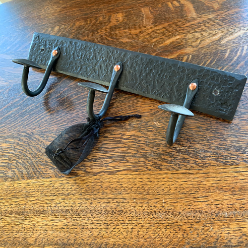 3-Hook Mushroom Rack by Maple Iron Forge