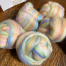 Pale Rainbow Rainbow Merino Wool Roving by Ewes to You, Betsey Leslie