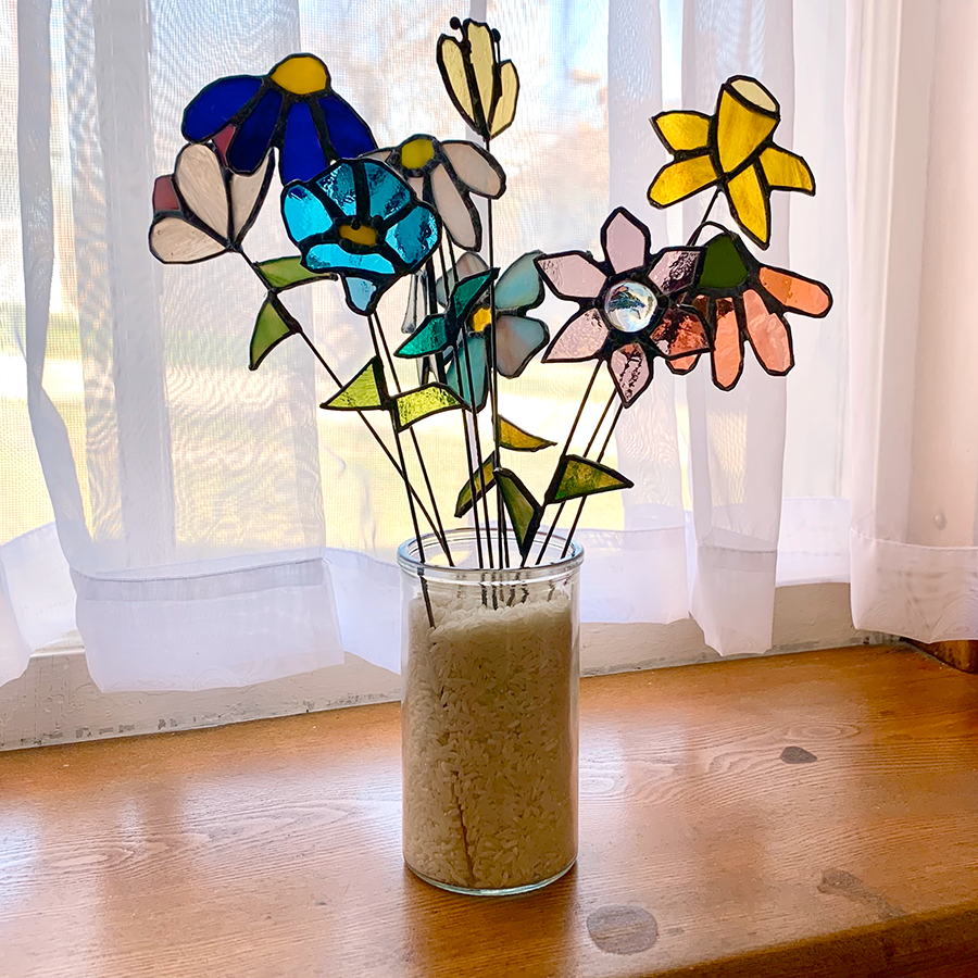 Stained Glass Flowers Workshop by Bonnie Faulkner at Shaker Village