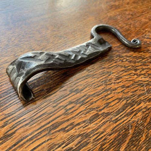 Hand forged bottle opener by Dereck Glaser