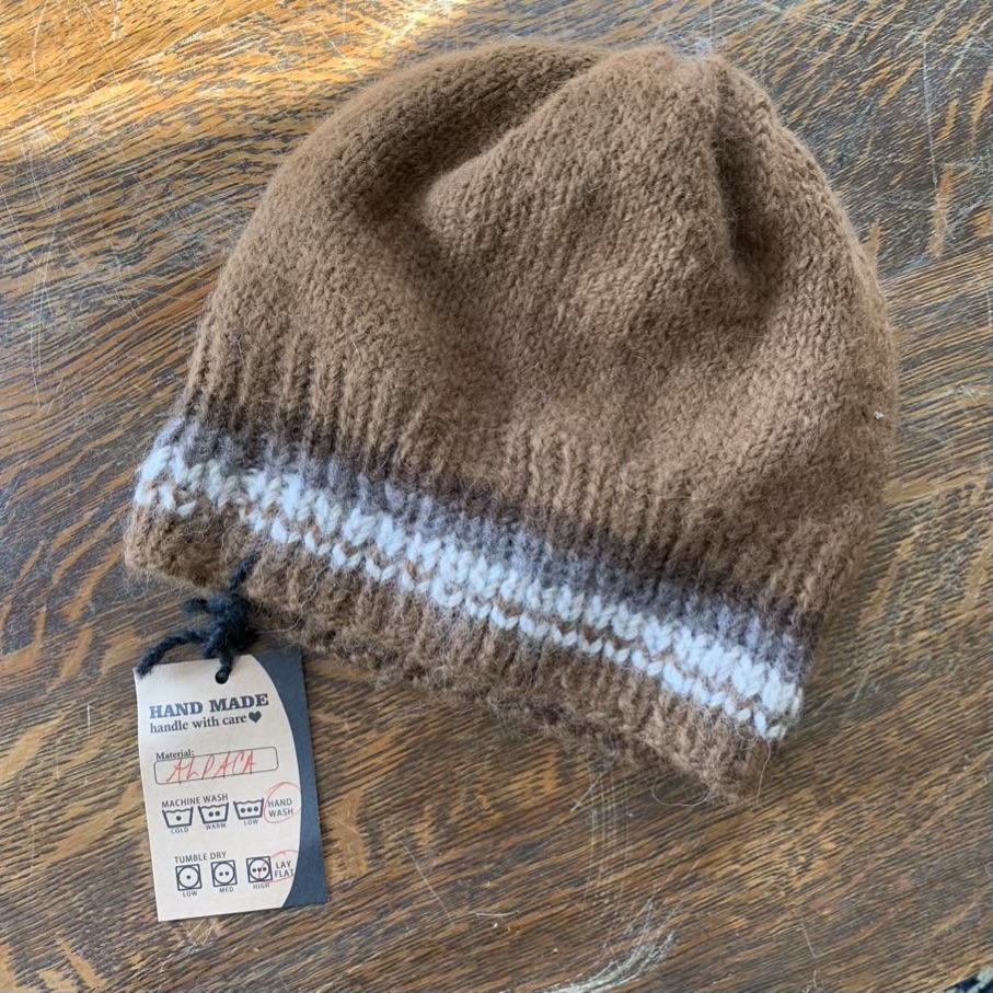 Alpaca Adult Beanie Hats by Notta Lotta Farm, Maine