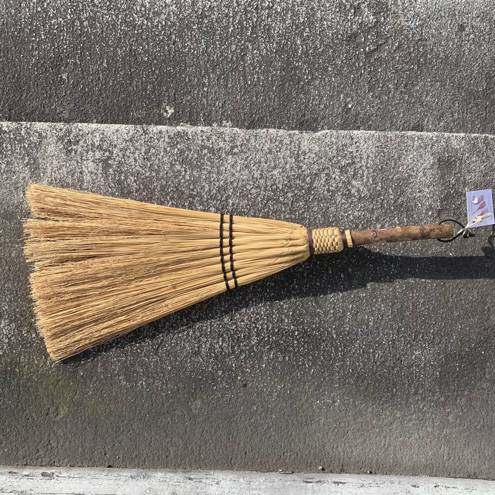 Hand Plaited Whisk Broom in Natural by Zodi Brooms - Image 4