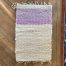 Alpaca Rug- Handmade on a peg loom by Kathleen Wentworth of Notta Lotta Farm