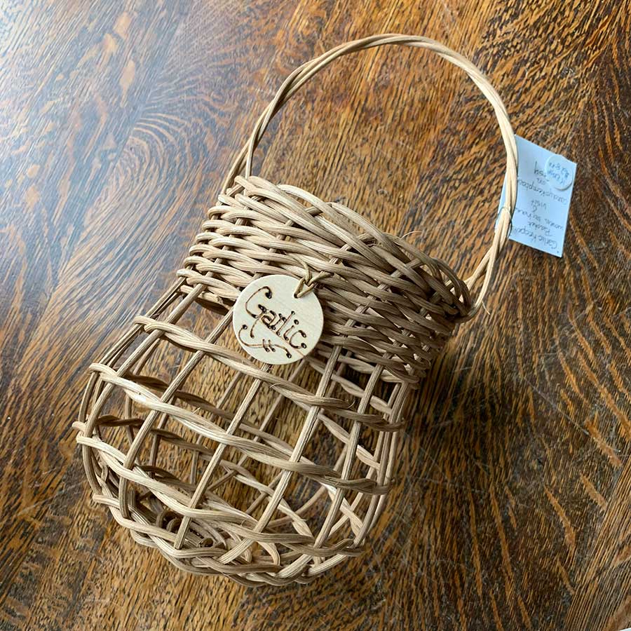 Garlic Keeper Basket by Carolyn Kemp