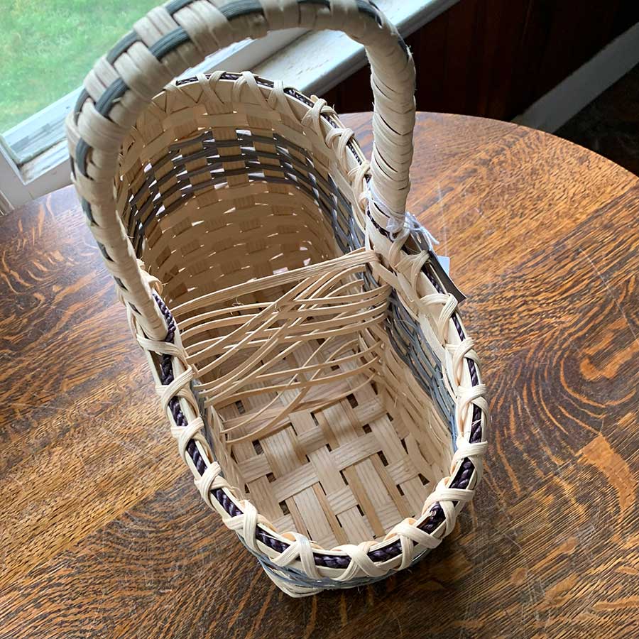 2-Bottle Wine Basket in Blue by Kathryn Polletto - Image 2